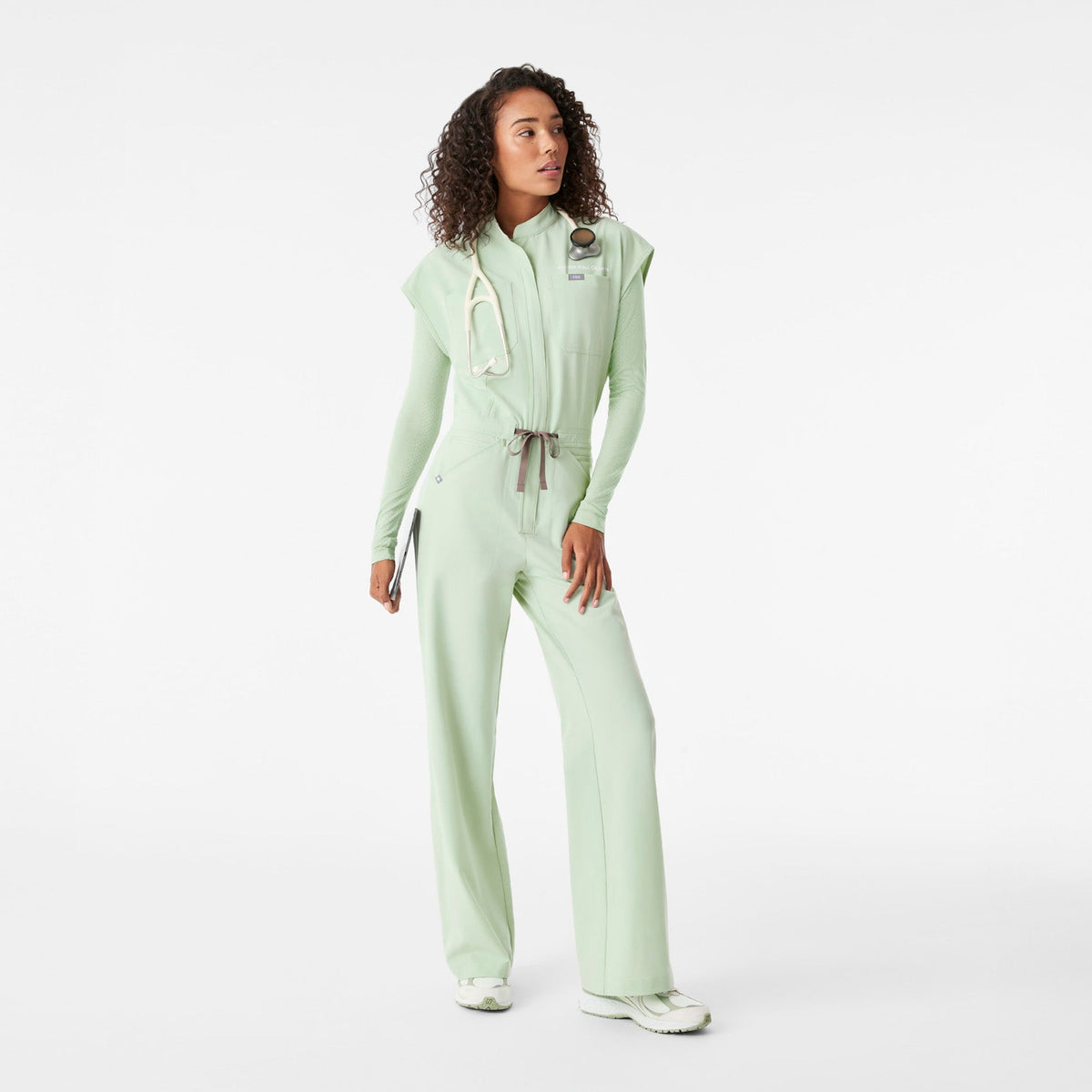 Rafaela Wide-Leg ScrubJumpsuit™ - Sagewater