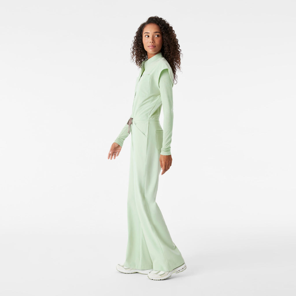 Rafaela Wide-Leg ScrubJumpsuit™ - Sagewater