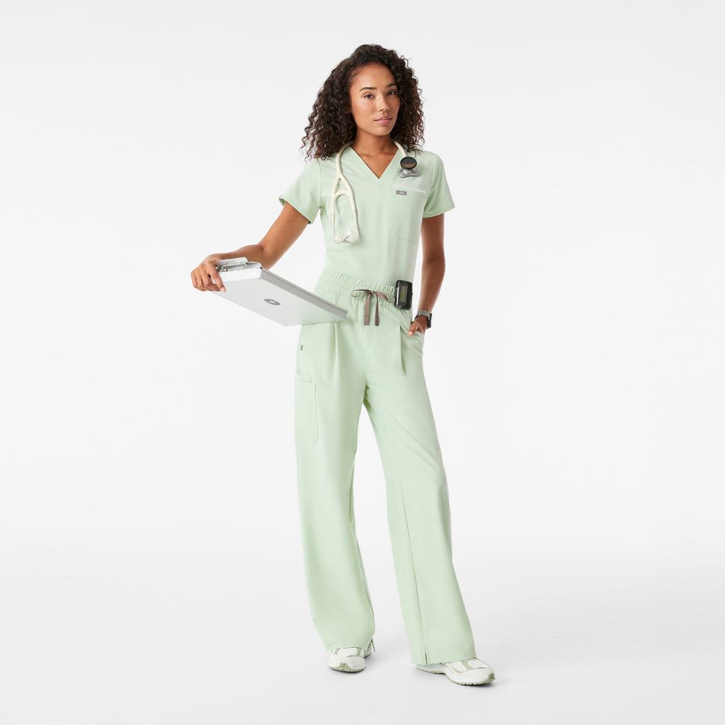 Shelby Ultra-High-Rise Wide-Leg Scrub Pant - Sagewater