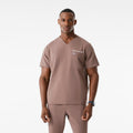 Chisec Scrub Top™ - Smokey Taupe
