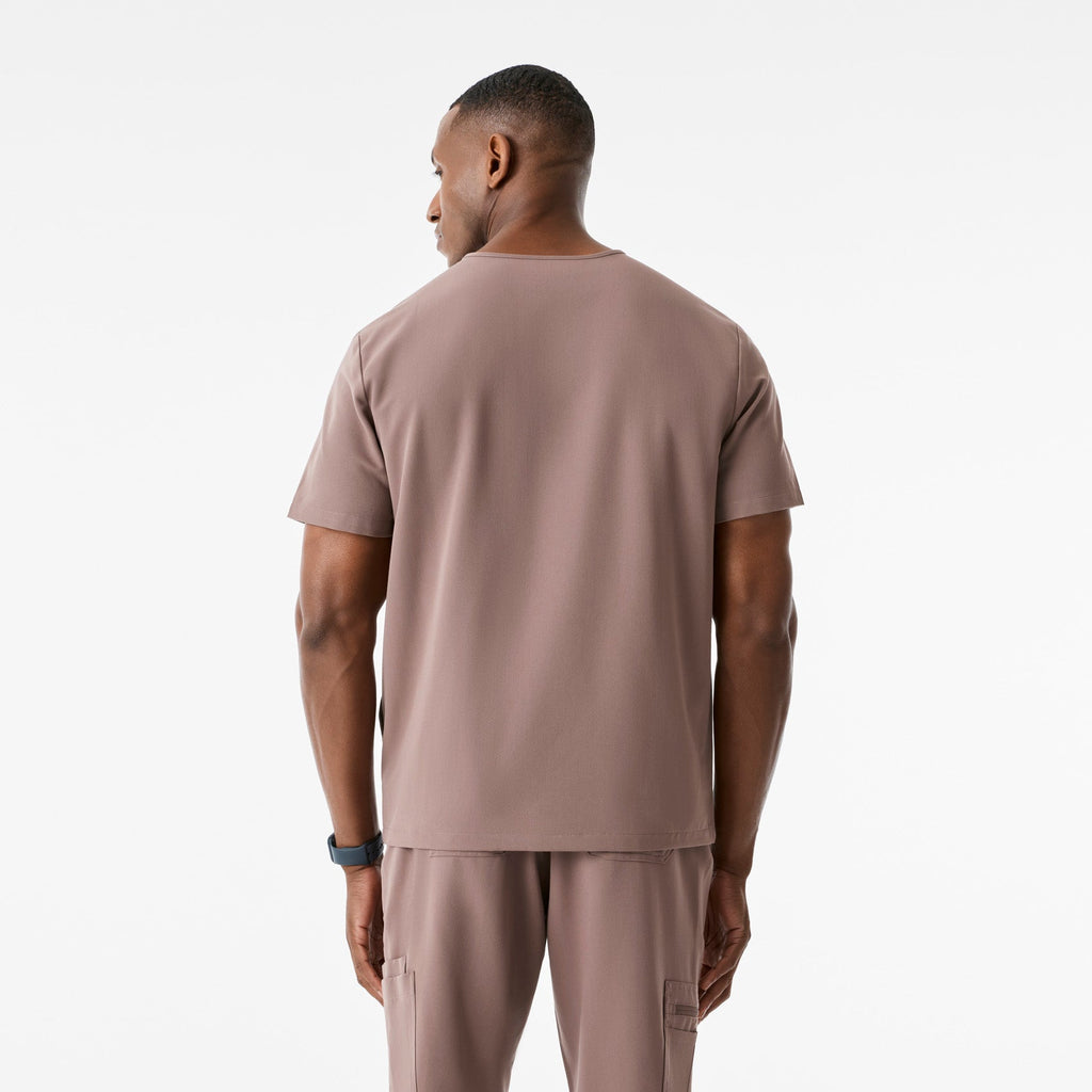 Chisec Scrub Top™ - Smokey Taupe