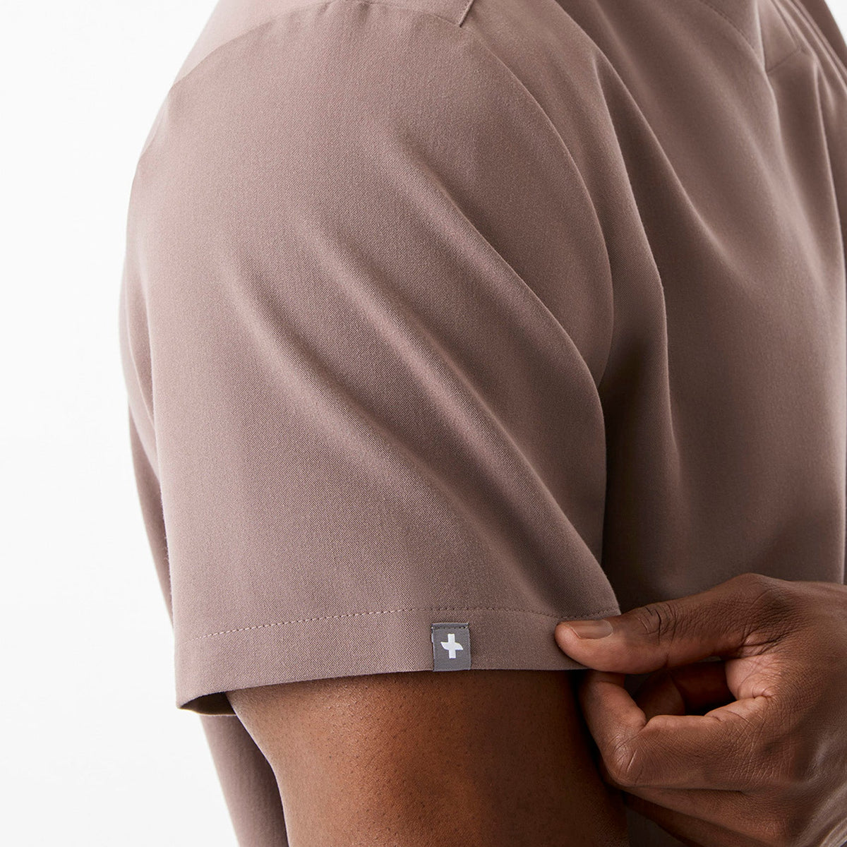 Chisec Scrub Top™ - Smokey Taupe