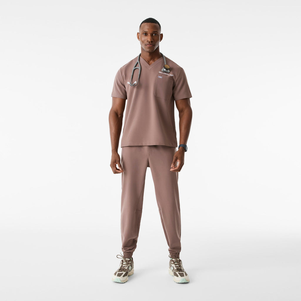 Leon Scrub Top™ - Smokey Taupe