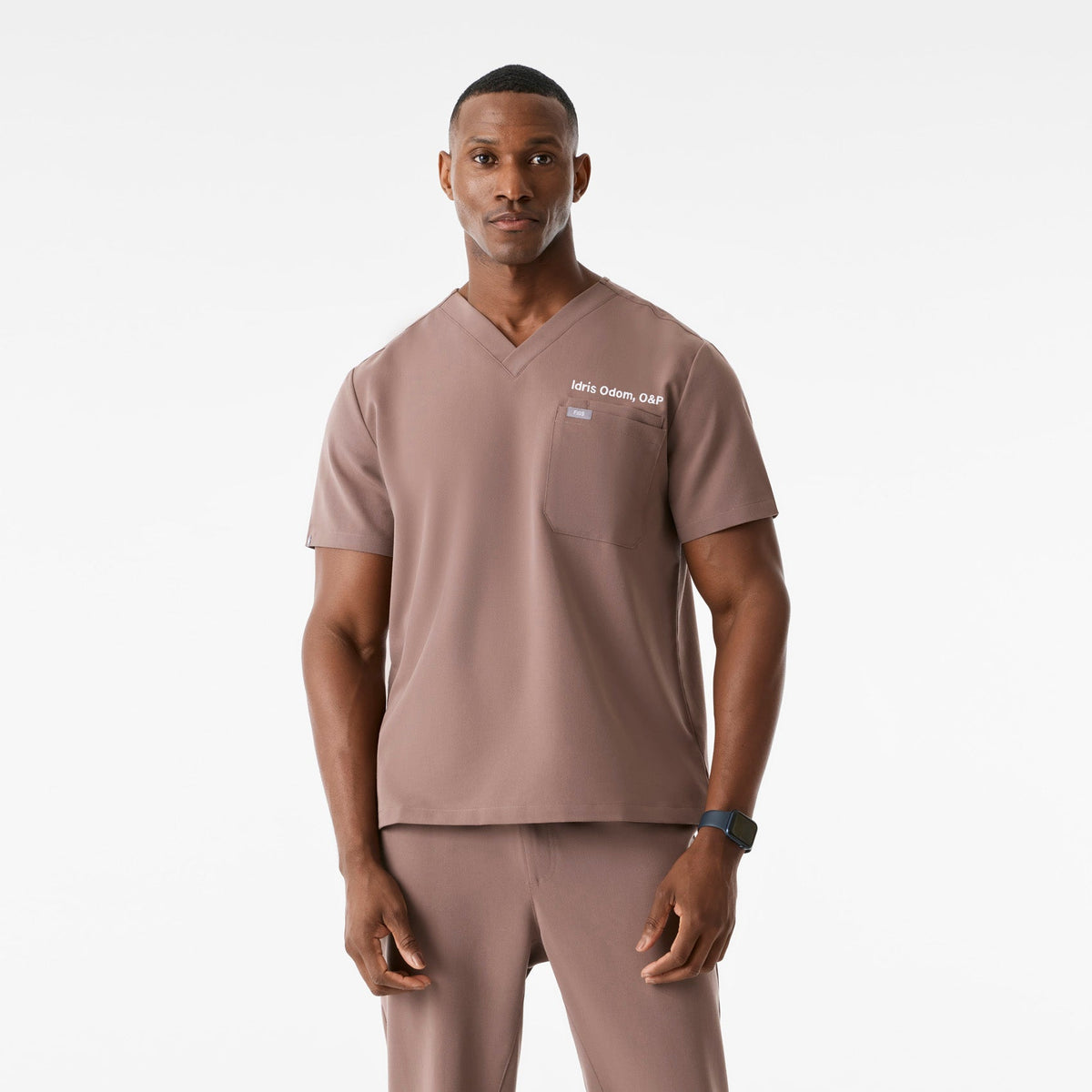 Leon Scrub Top™ - Smokey Taupe