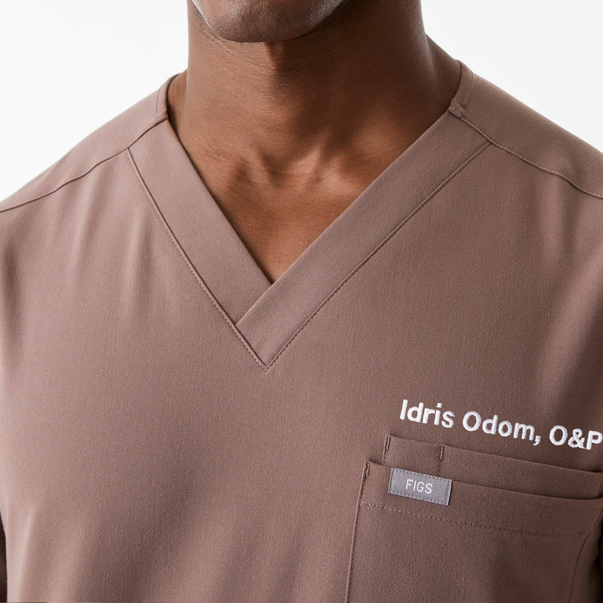 Leon Scrub Top™ - Smokey Taupe
