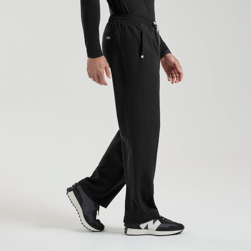 Everett Straight-Leg Scrub Pant - Black