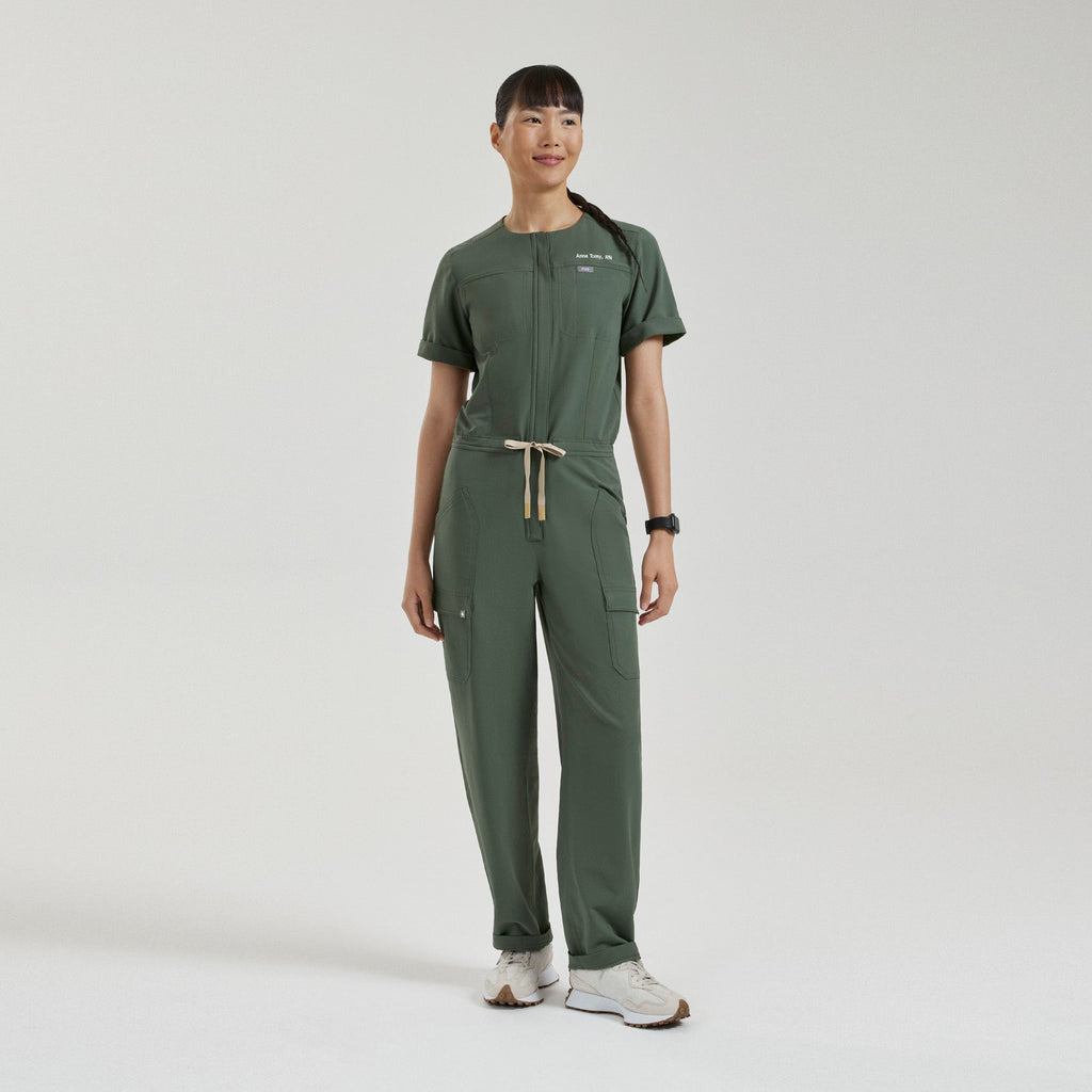 Castella Barrel ScrubJumpsuit™ - Moss