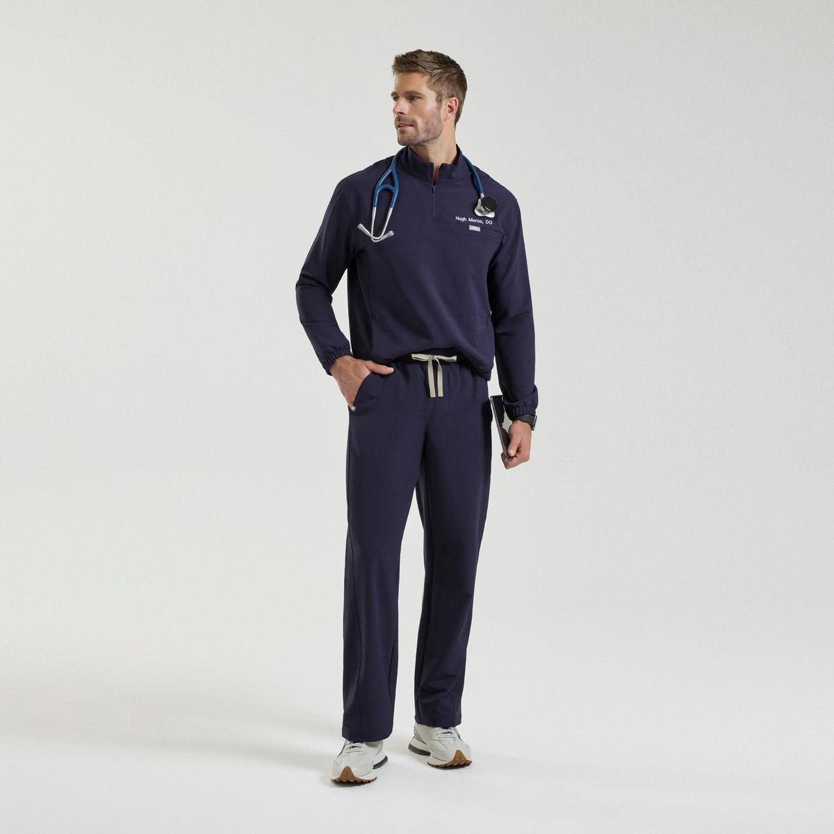 Everett Straight-Leg Scrub Pant - Navy