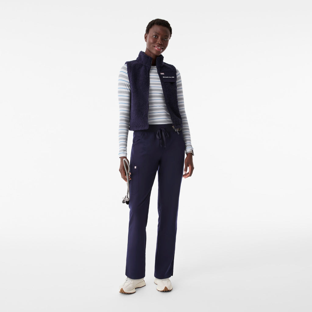 High-Pile Fleece Vest - Navy