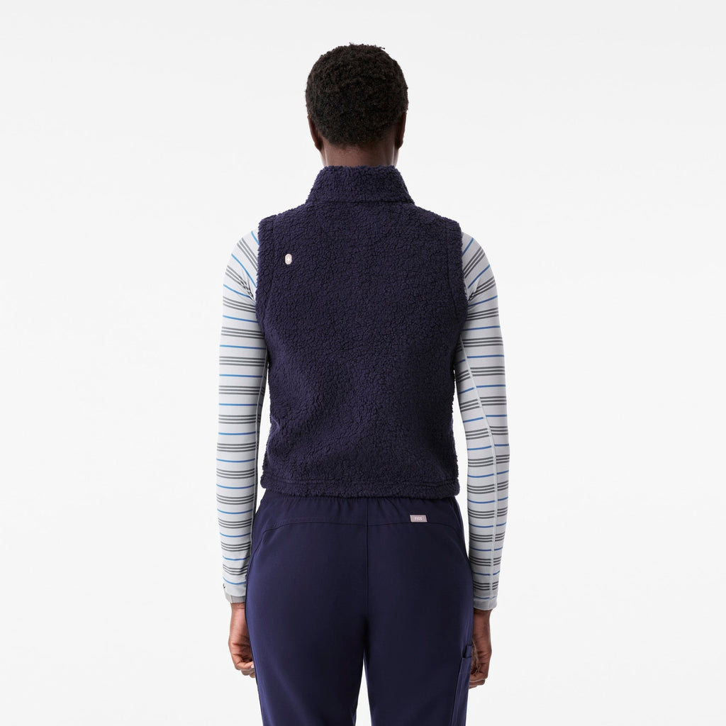 High-Pile Fleece Vest - Navy