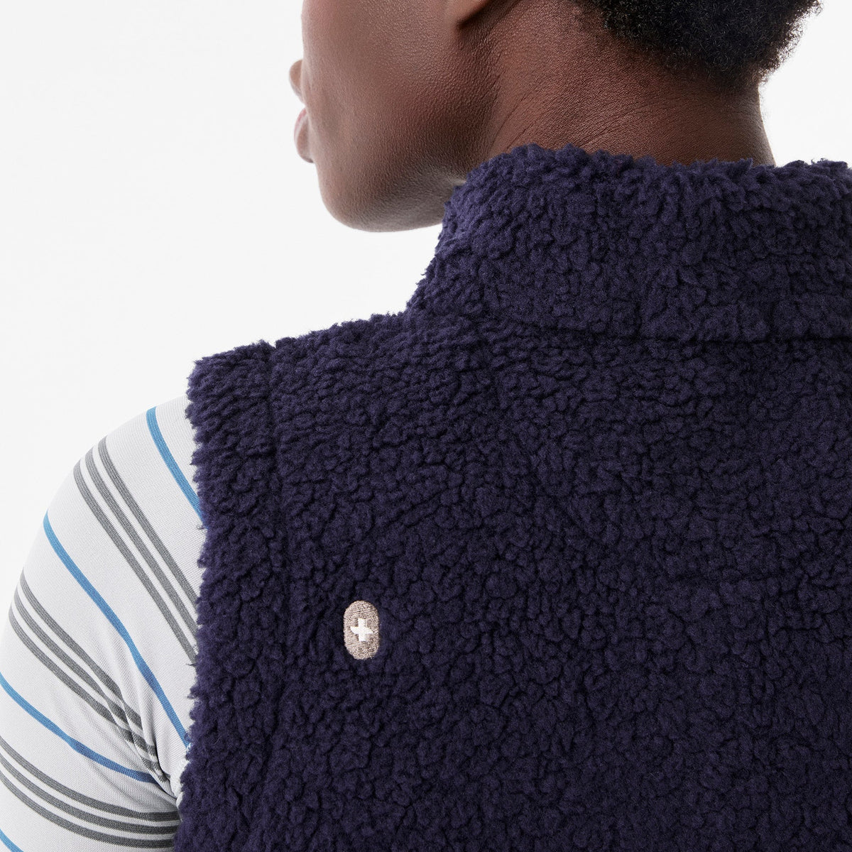 High-Pile Fleece Vest - Navy