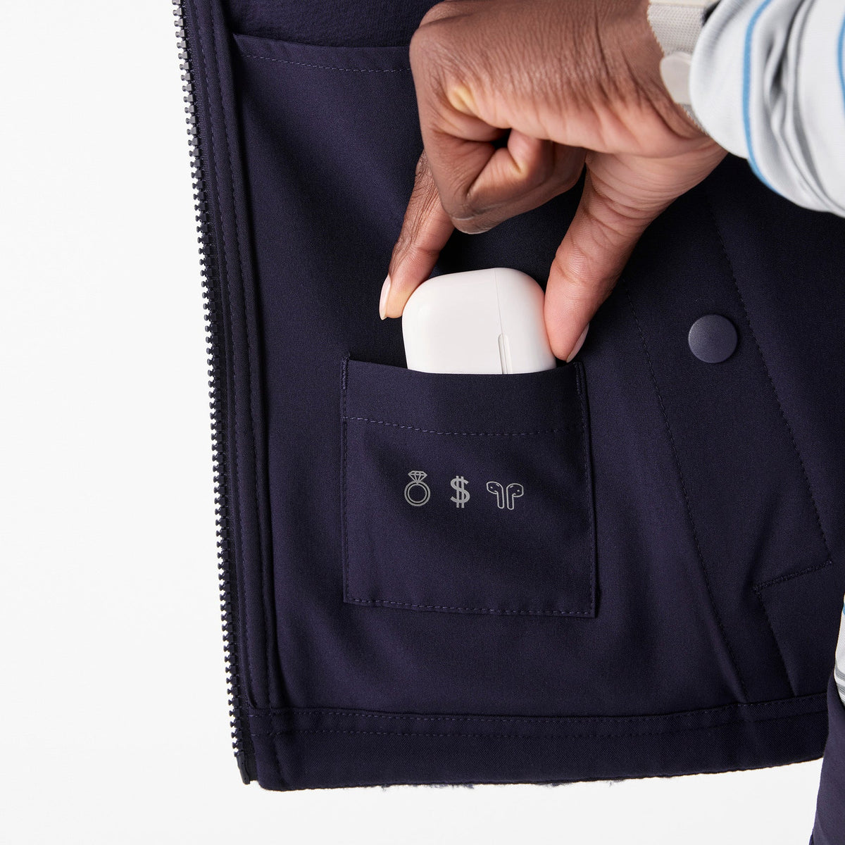 High-Pile Fleece Vest - Navy