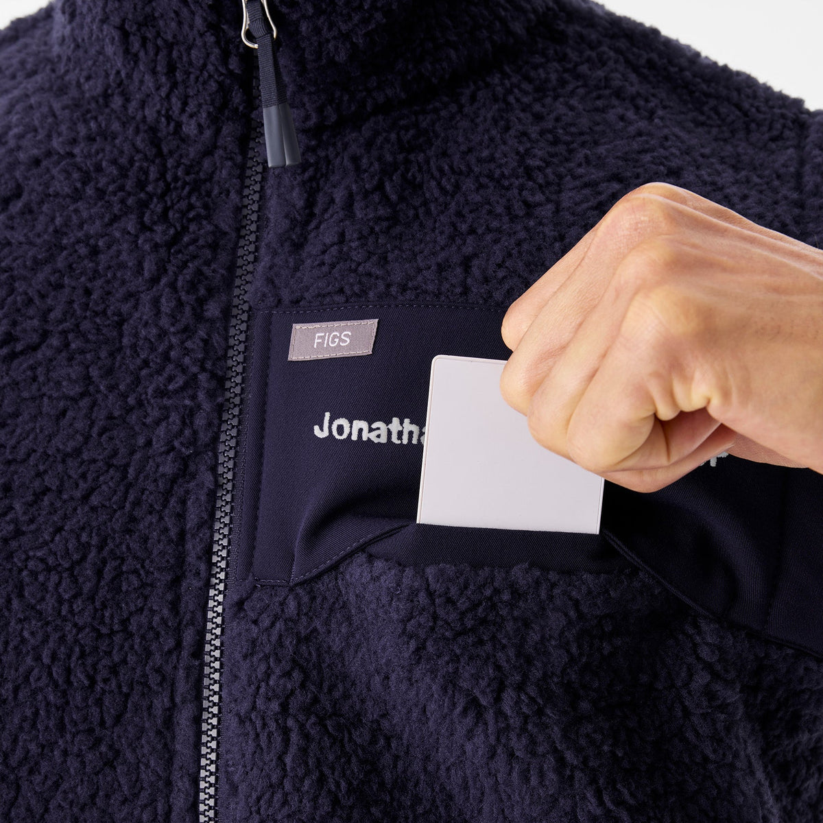 High-Pile Fleece Vest - Navy