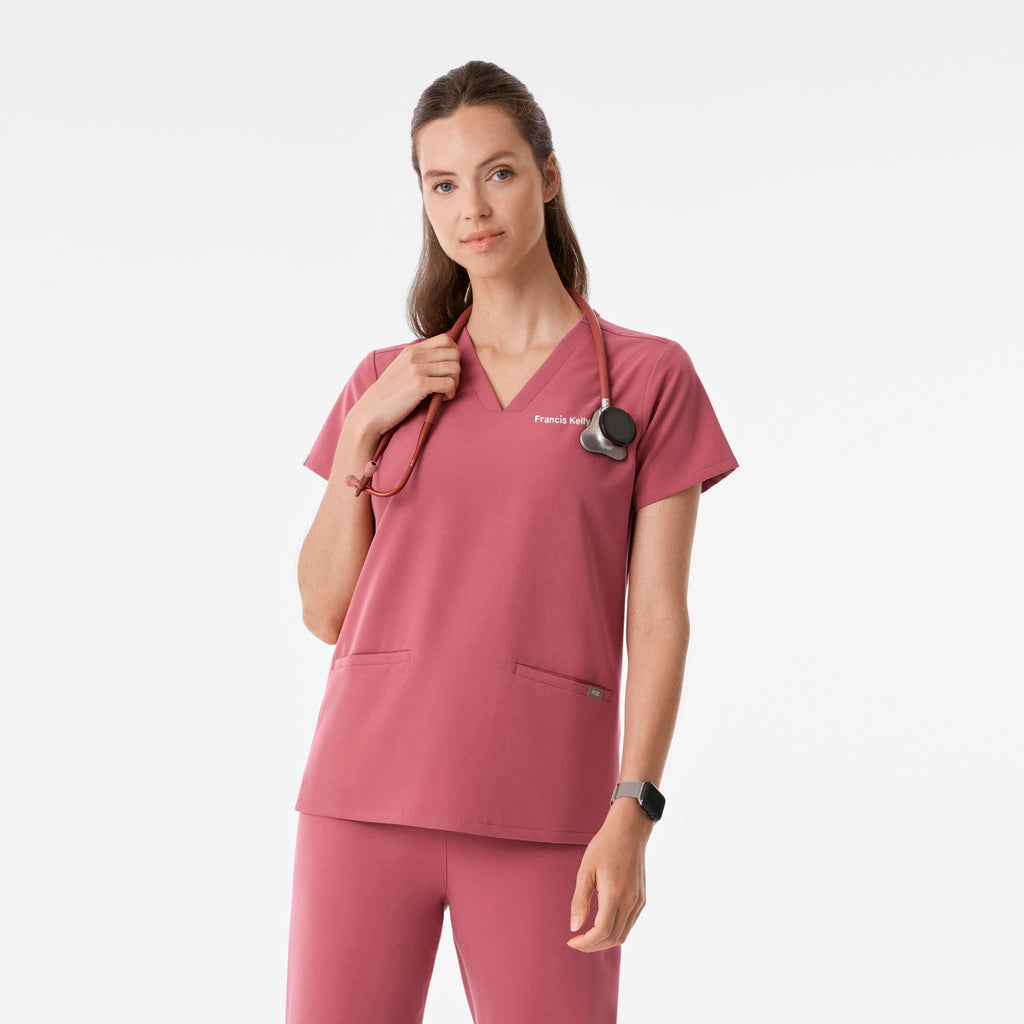 Casma Scrub Top™ - Berry Spice