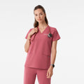 Casma Scrub Top™ - Berry Spice