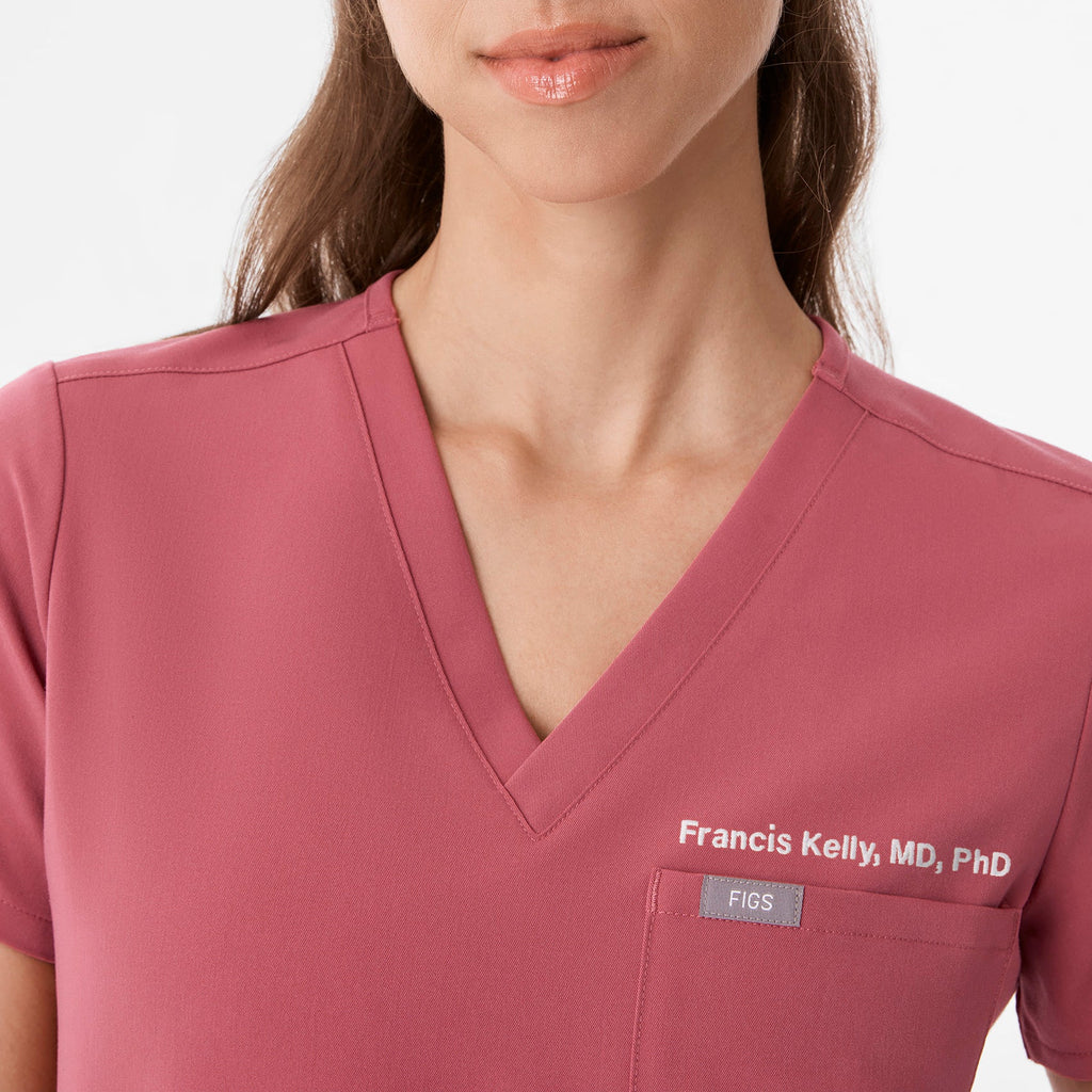 Catarina Scrub Top™ - Berry Spice