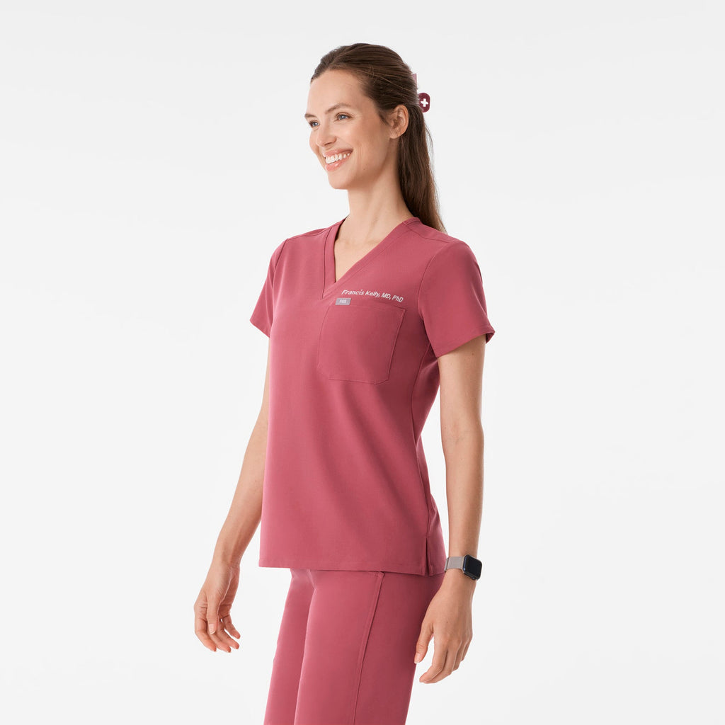 Catarina Scrub Top™ - Berry Spice