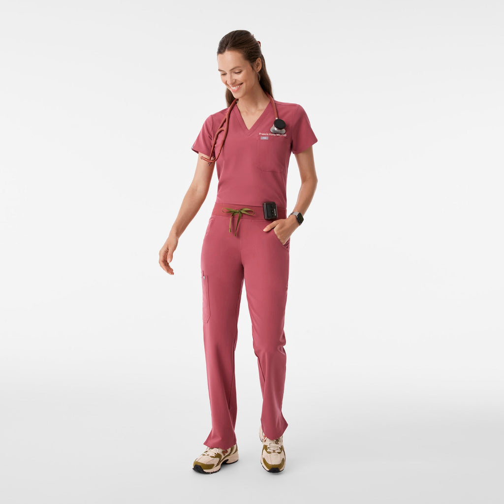Catarina Scrub Top™ - Berry Spice