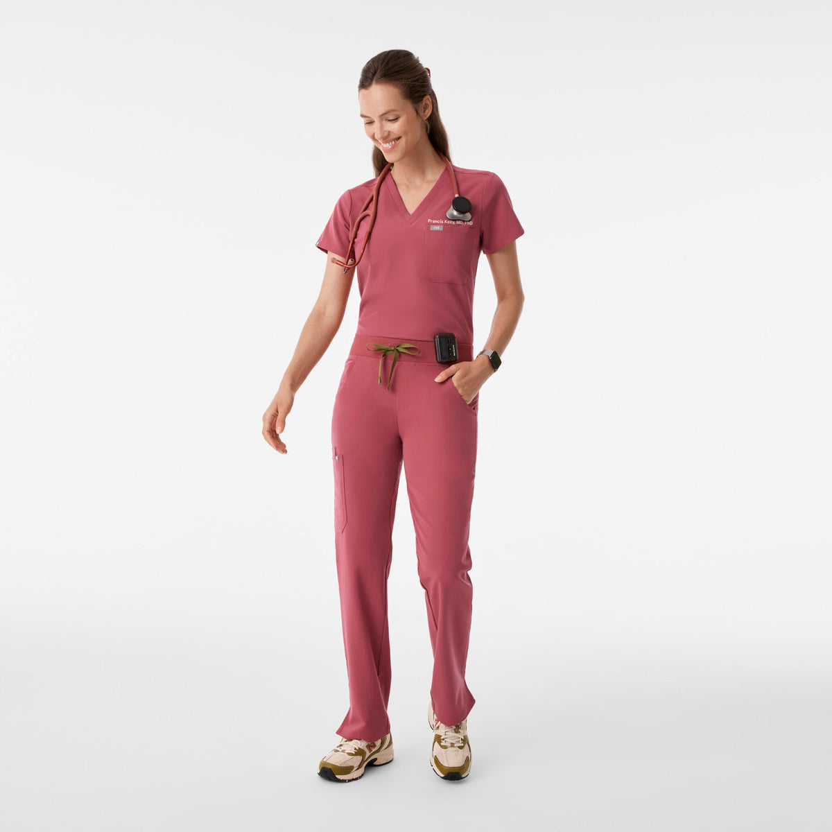 Catarina Scrub Top™ - Berry Spice