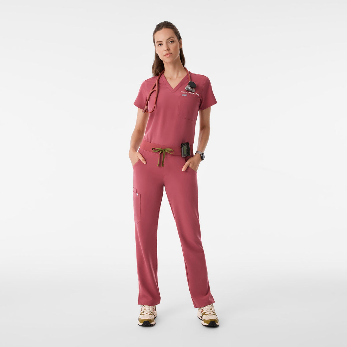 Kade Straight-Leg Scrub Pant™ - Berry Spice