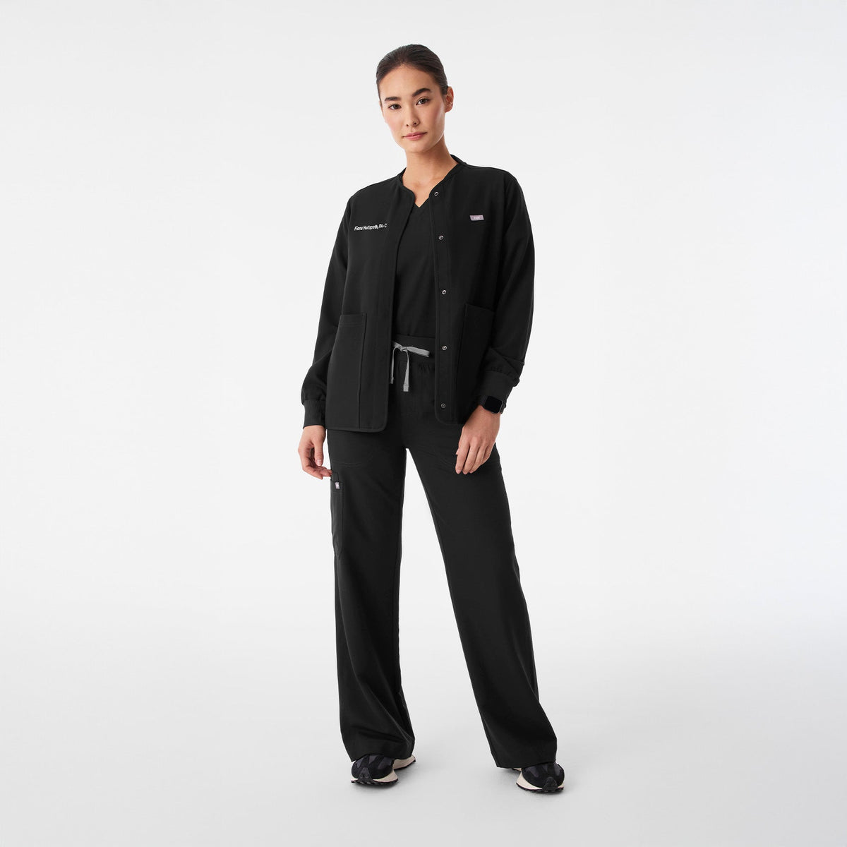 Claire Scrub Jacket - Black