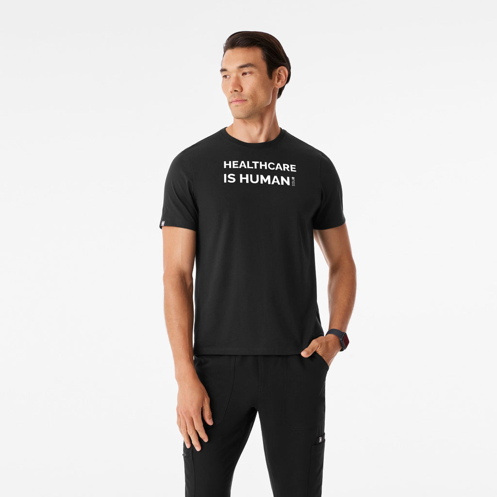 Healthcare is Human Short-Sleeve Tee - Black