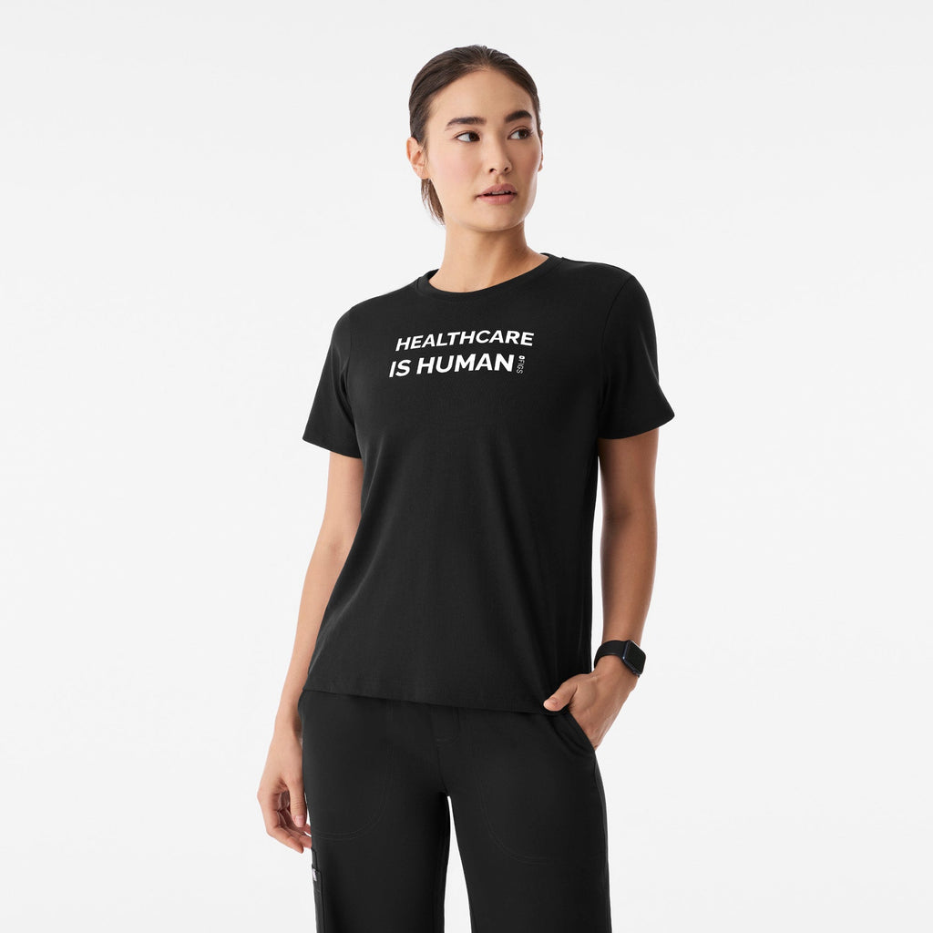 Healthcare is Human Short-Sleeve Tee - Black