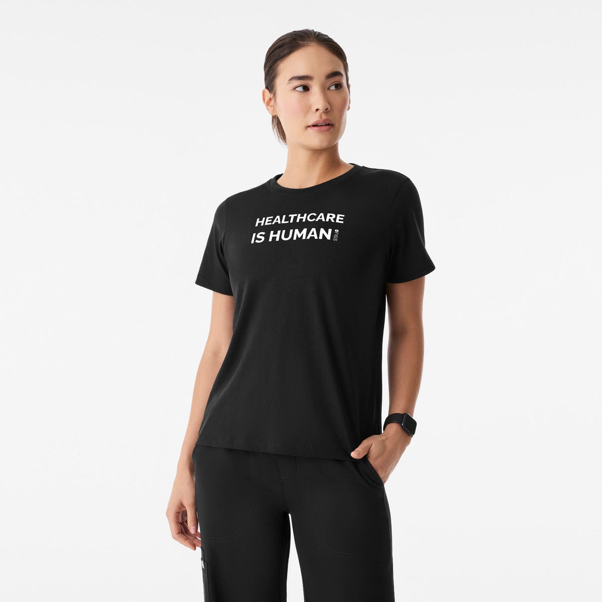 Healthcare is Human Short-Sleeve Tee - Black