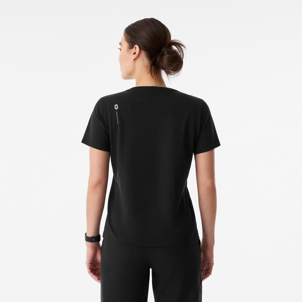 Awesome Humans Wear FIGS Short-Sleeve Tee - Black