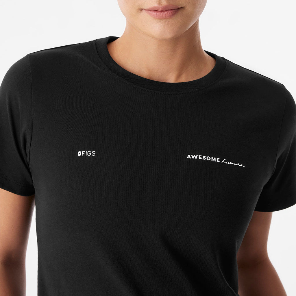 Awesome Human Short-Sleeve Tee - Black