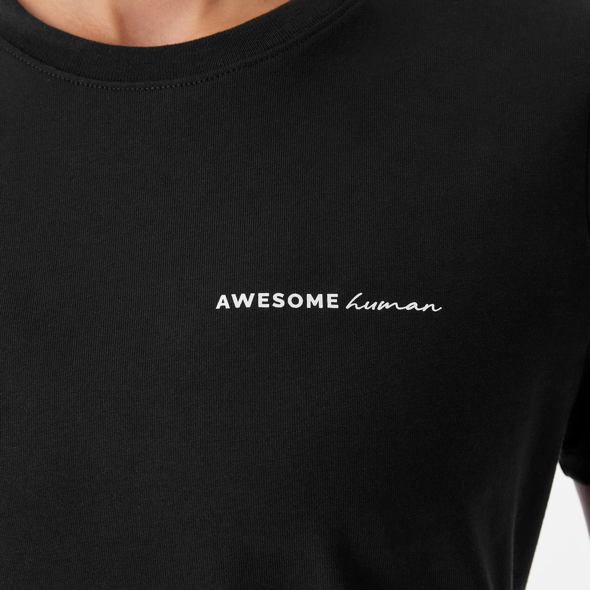 Awesome Human Short-Sleeve Tee - Black