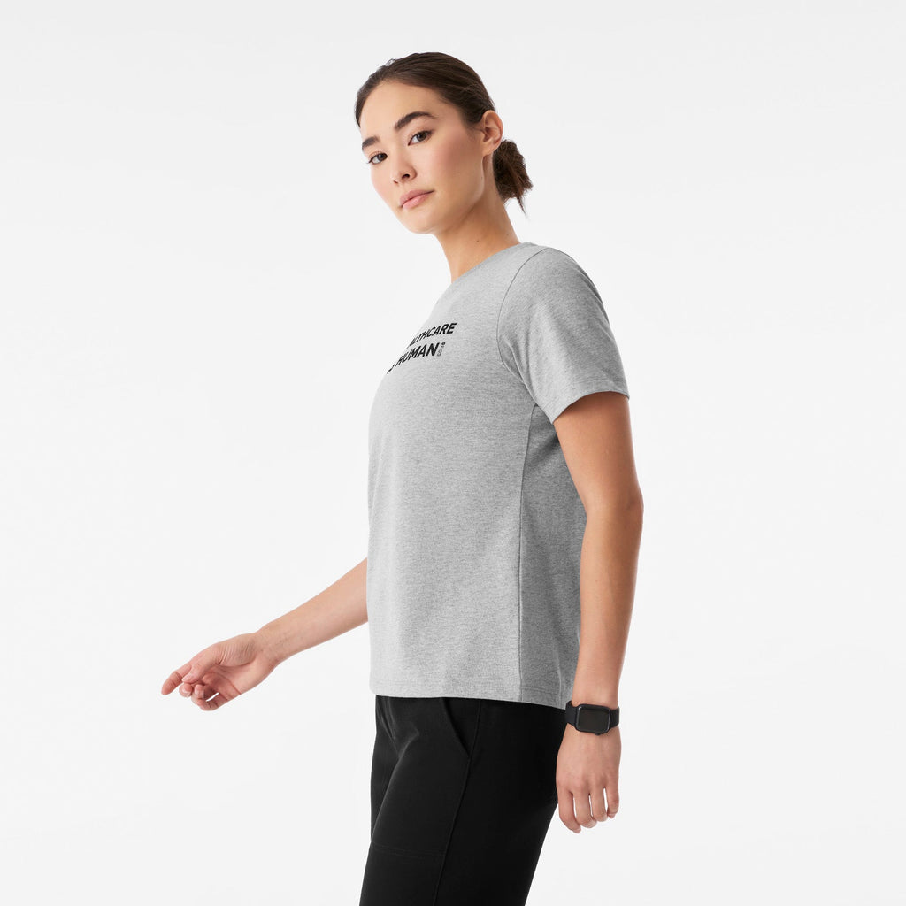 Healthcare is Human Short-Sleeve Tee - Heather Grey