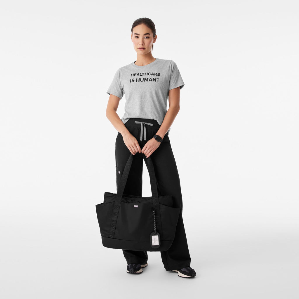 Healthcare is Human Short-Sleeve Tee - Heather Grey
