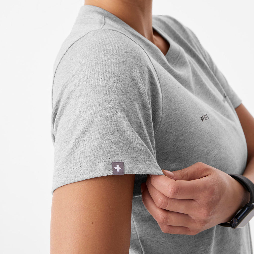 Awesome Humans Wear FIGS Short-Sleeve Tee - Heather Grey
