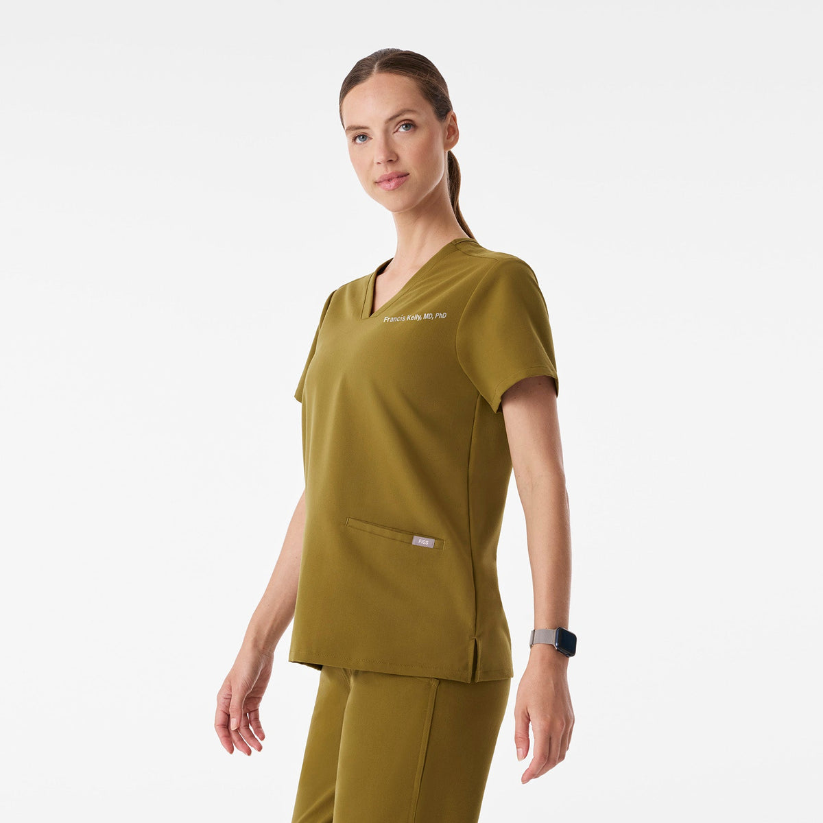 Casma Scrub Top™ - Martini Olive