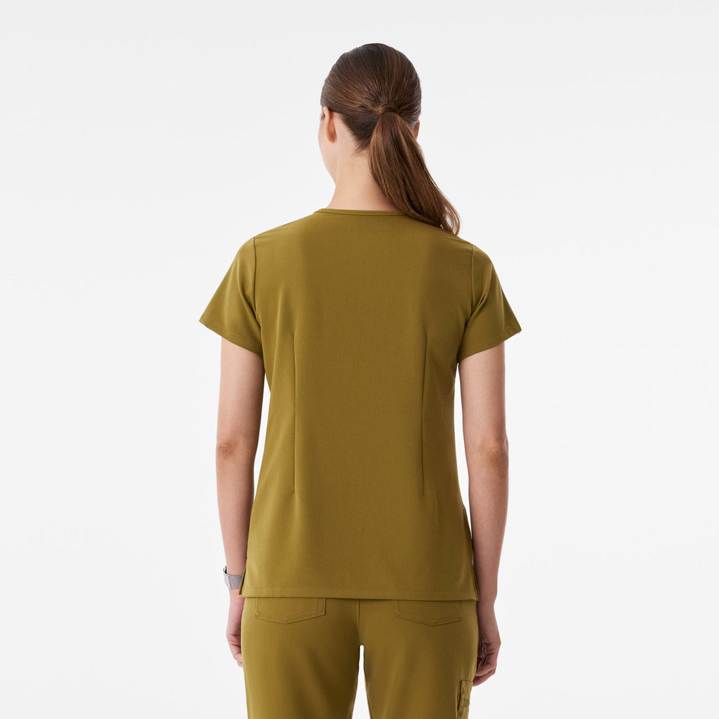 Catarina Scrub Top™ - Martini Olive
