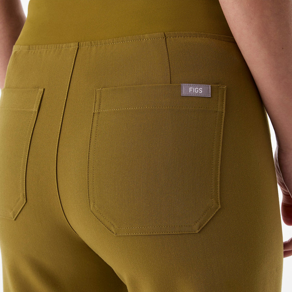 Livingston High-Rise Straight-Leg Scrub Pant™ - Martini Olive