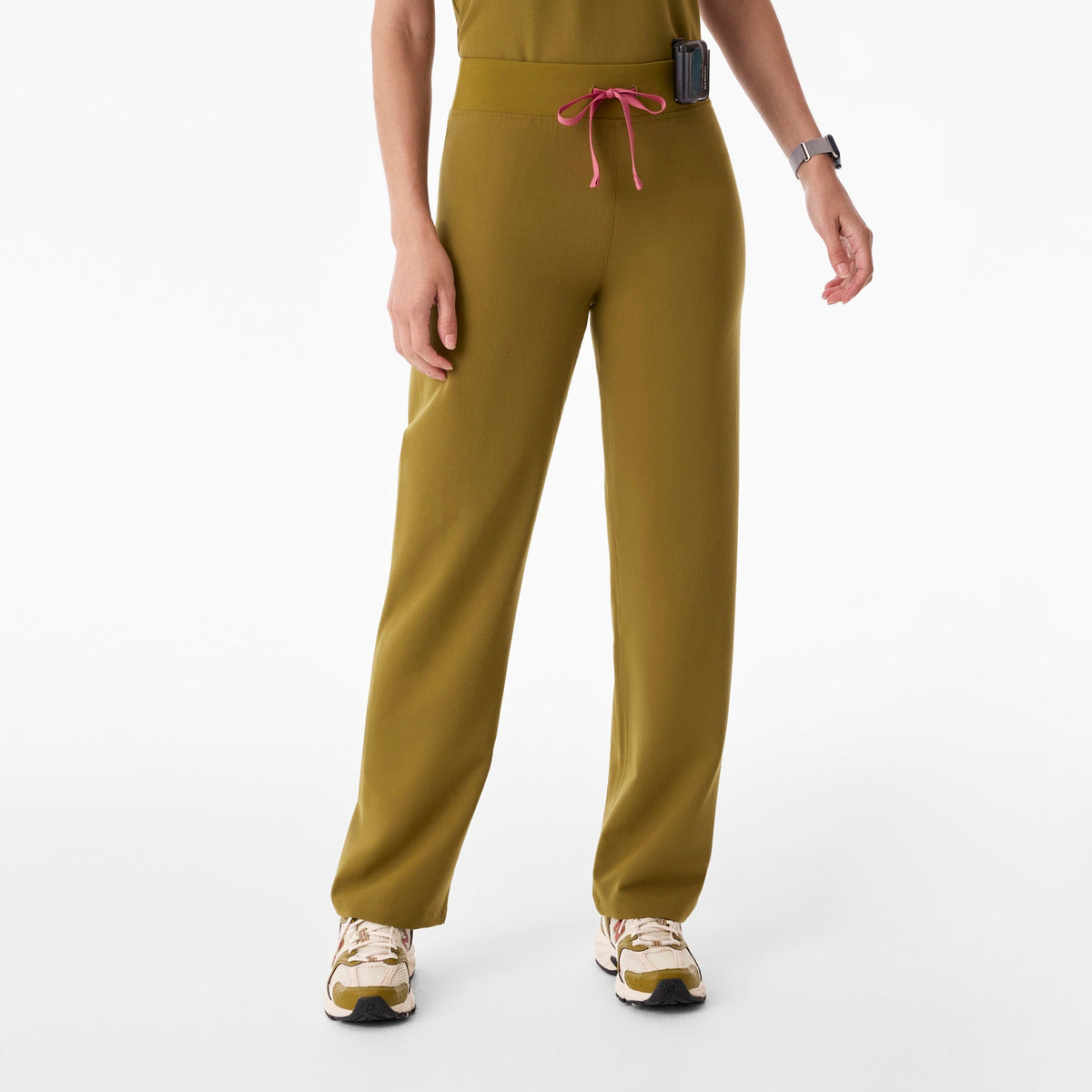 Livingston High-Rise Straight-Leg Scrub Pant™ - Martini Olive