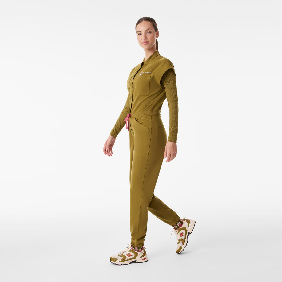 Rafaela Jogger ScrubJumpsuit™ - Martini Olive