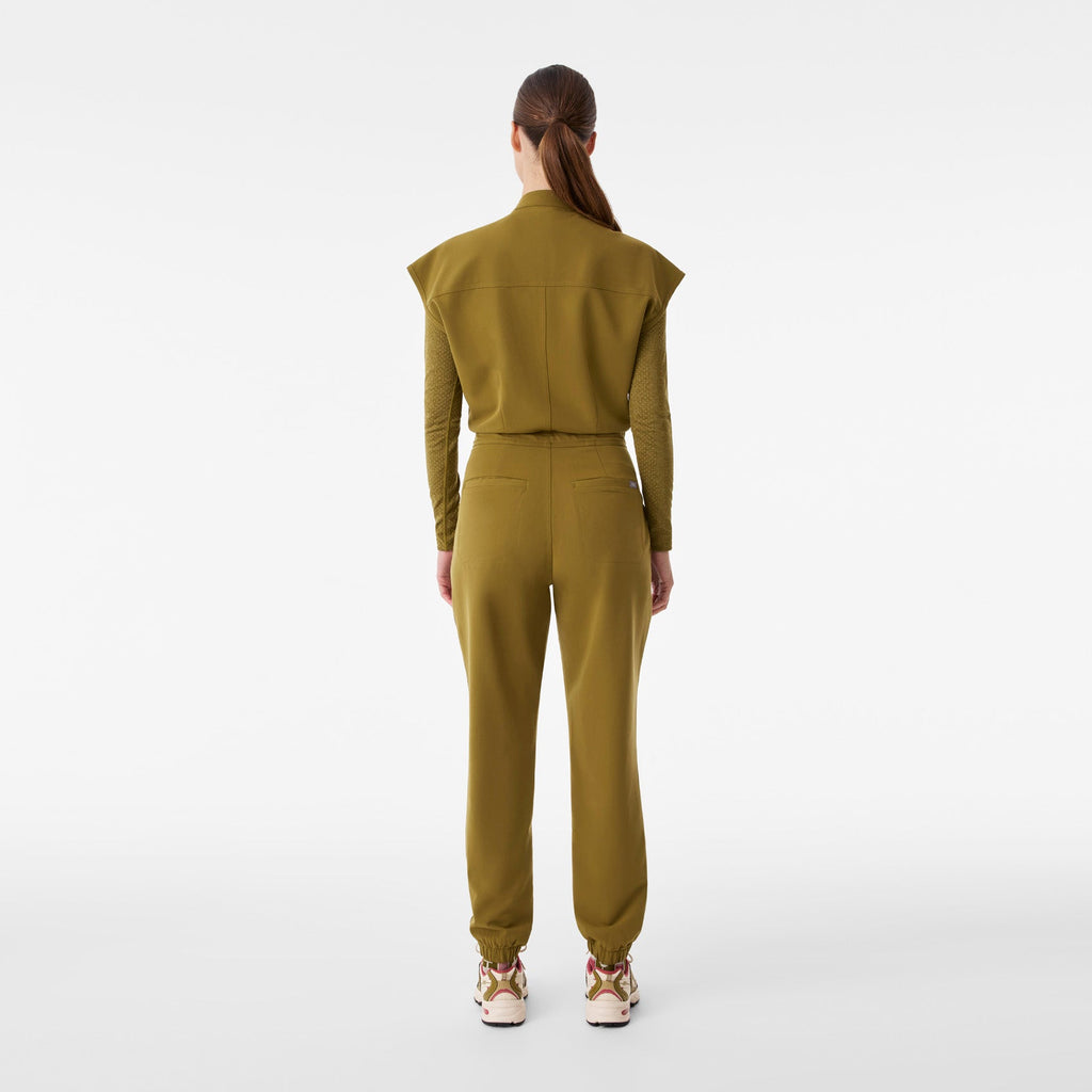 Rafaela Jogger ScrubJumpsuit™ - Martini Olive