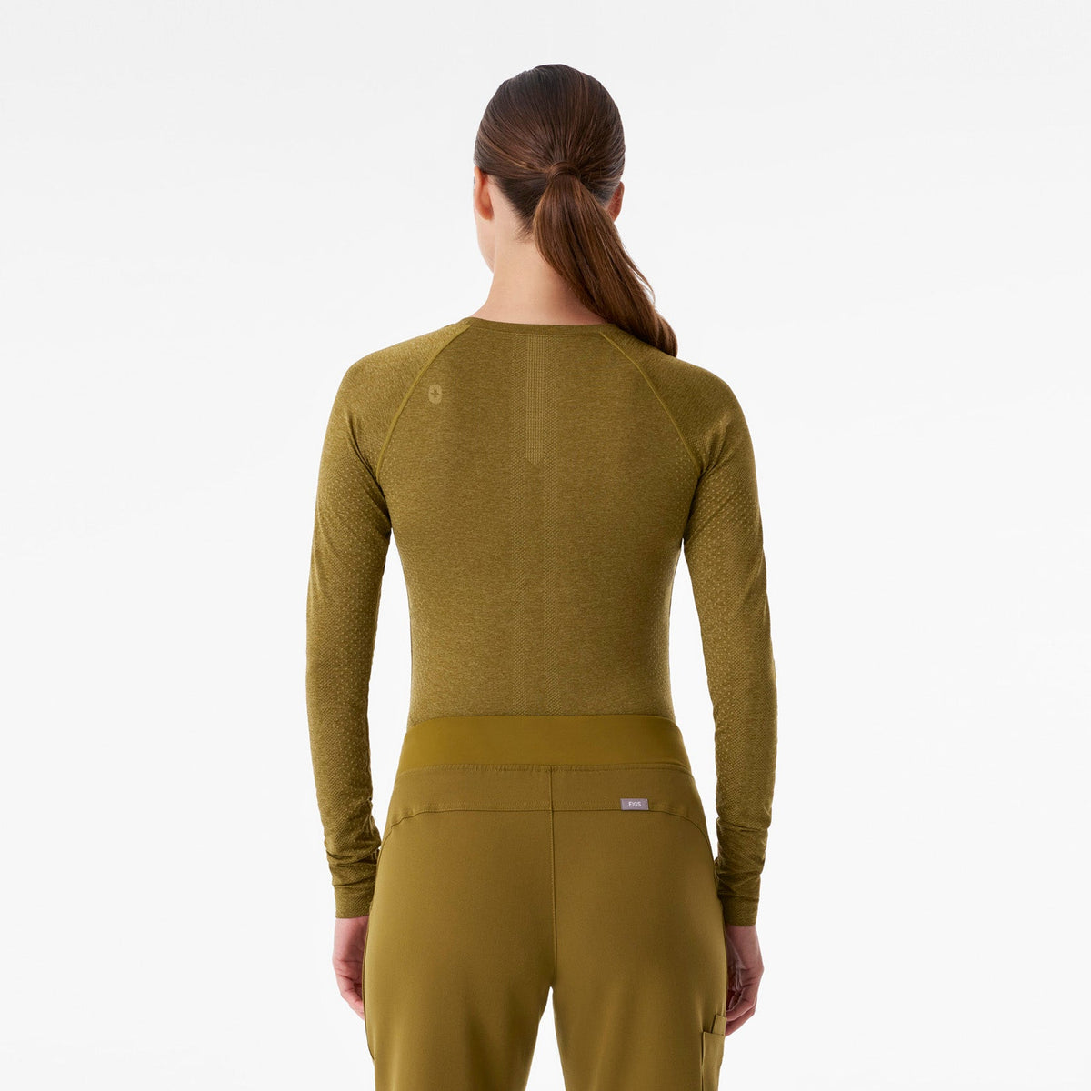 Salta Seamless Long-Sleeve Underscrub - Martini Olive