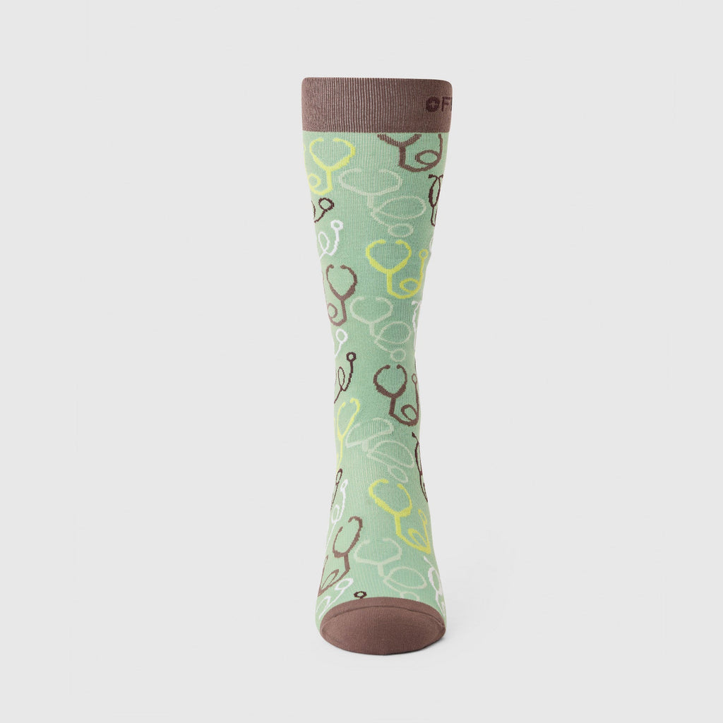 FIGS Compression Socks - I Hear You/Dark Sagewater