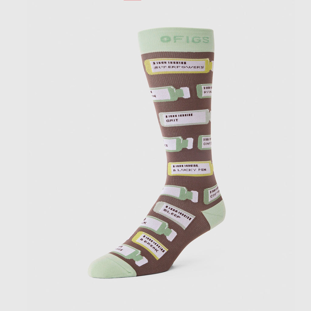 FIGS Compression Socks - Vital Vials/Smokey Taupe