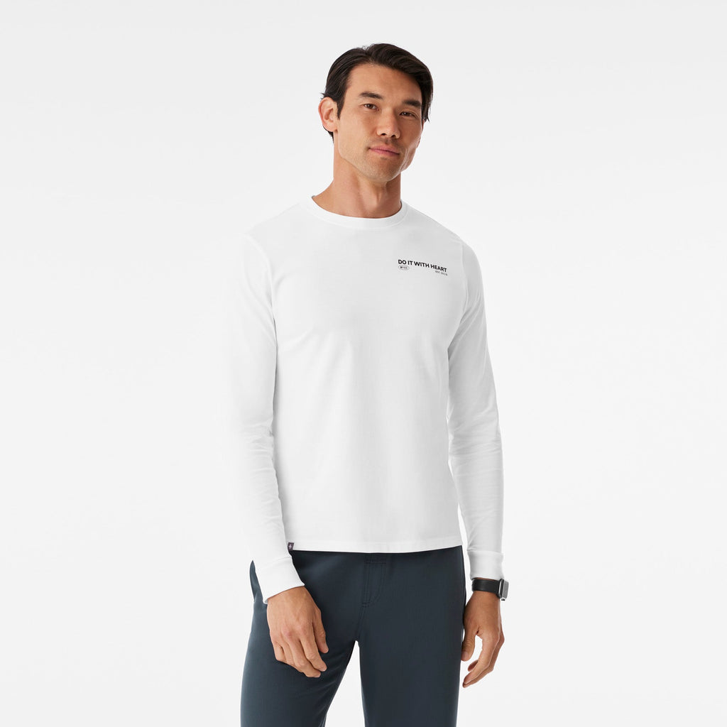 Do It With Heart Long-Sleeve Tee - Optic White