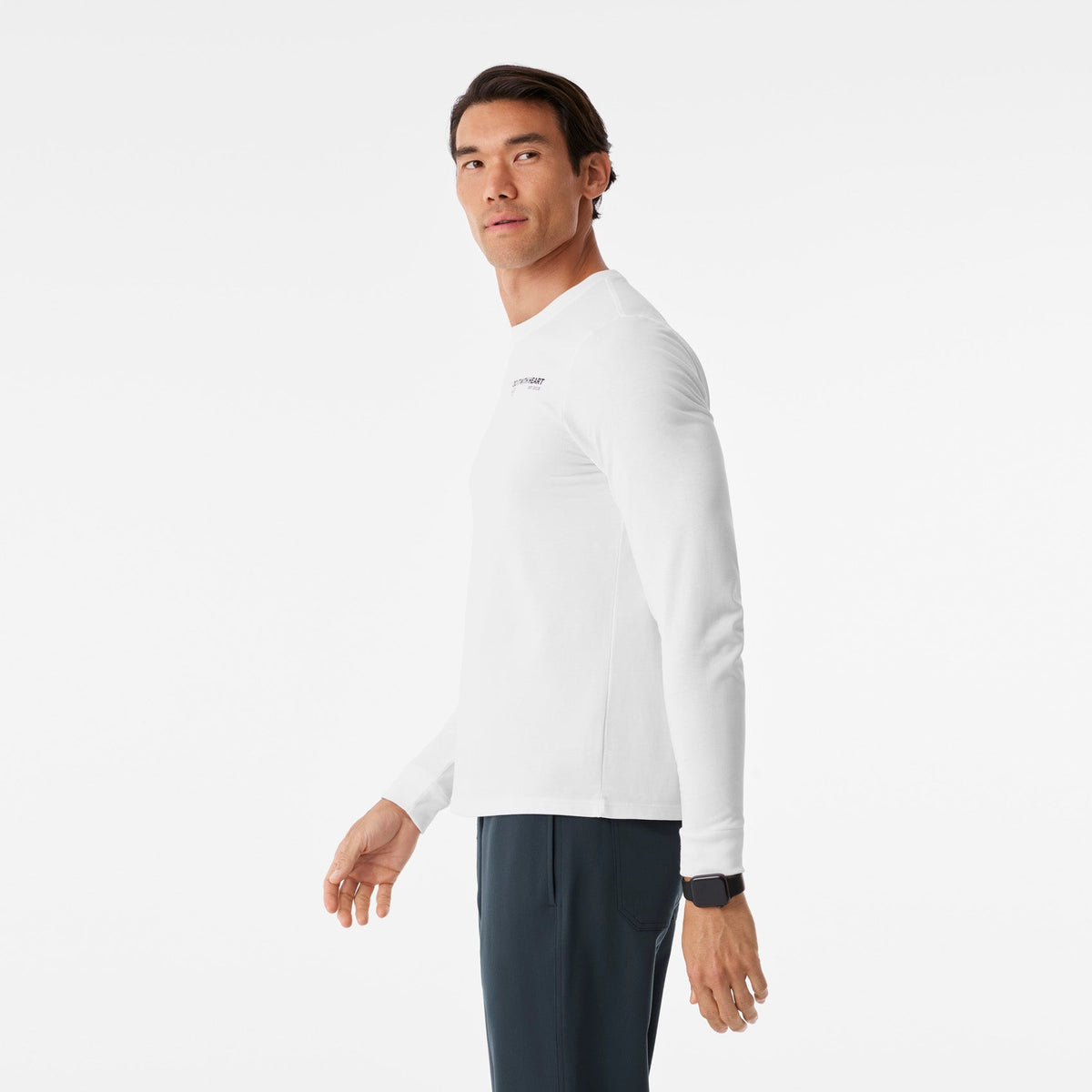 Do It With Heart Long-Sleeve Tee - Optic White