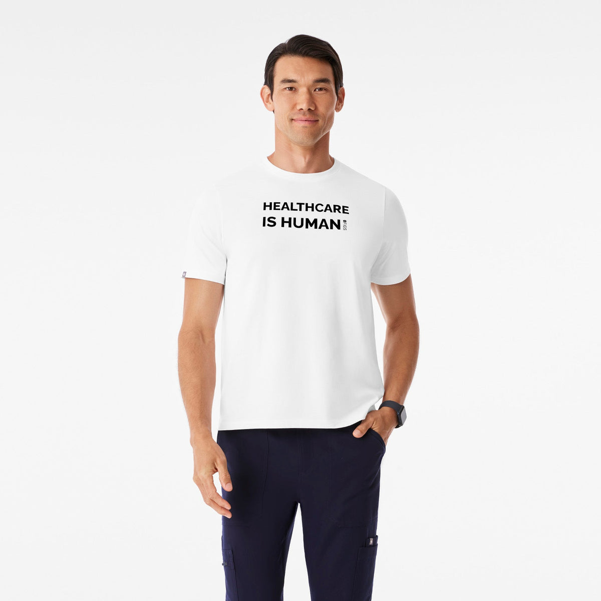 Healthcare is Human Short-Sleeve Tee - Optic White