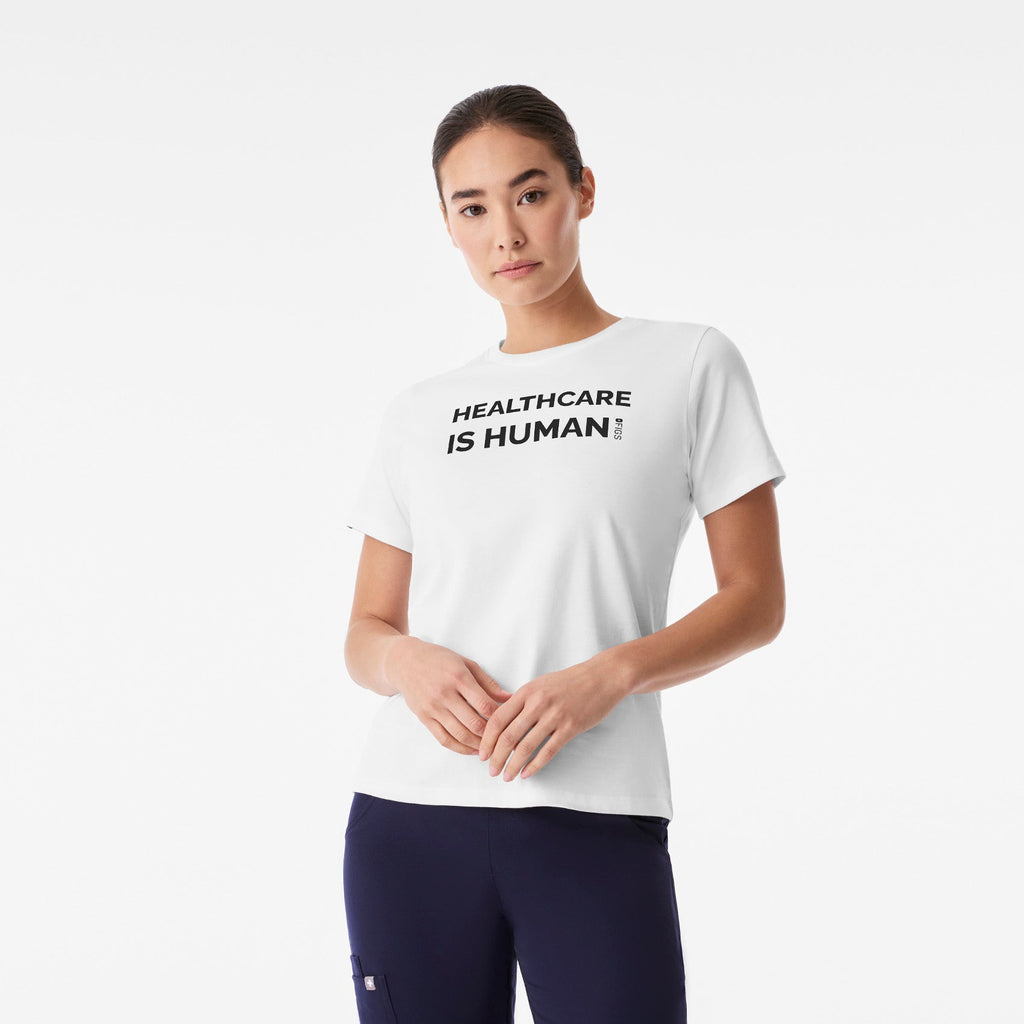 Healthcare is Human Short-Sleeve Tee - Optic White