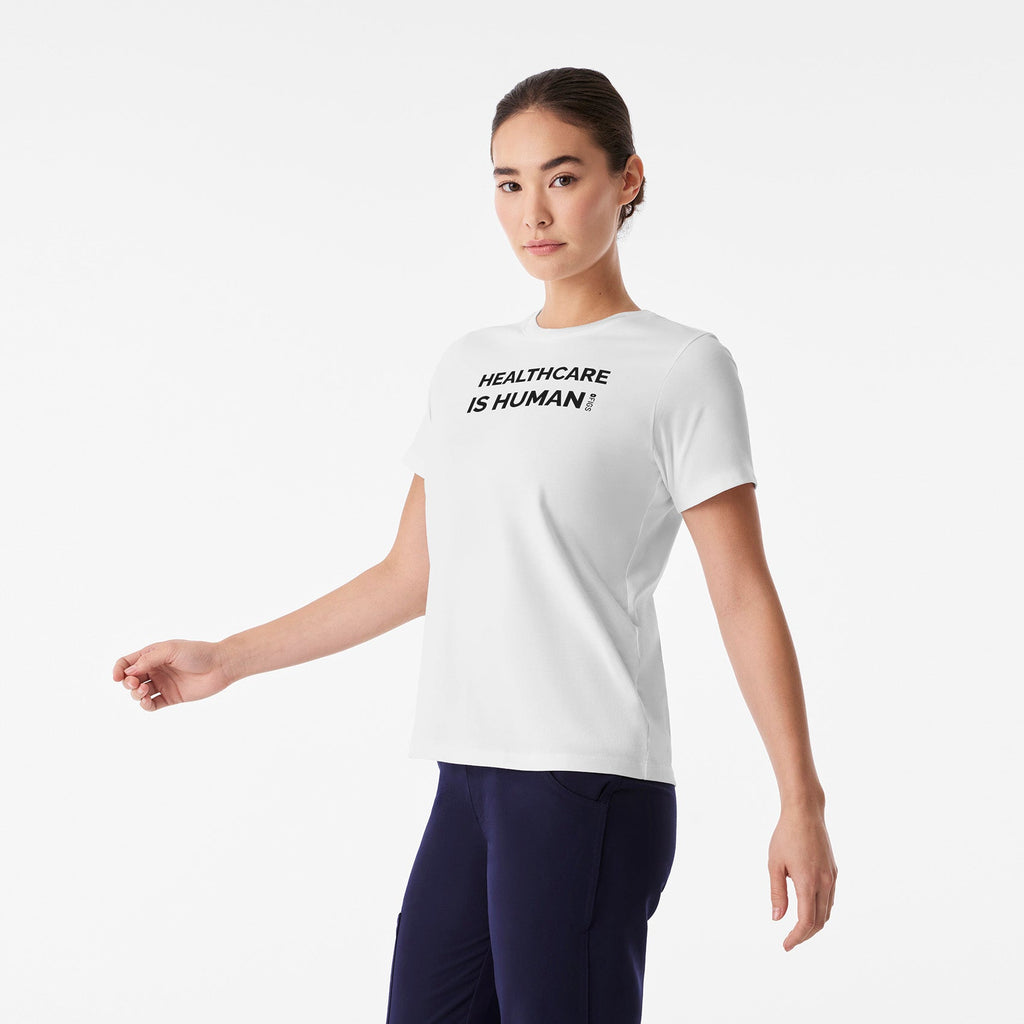 Healthcare is Human Short-Sleeve Tee - Optic White