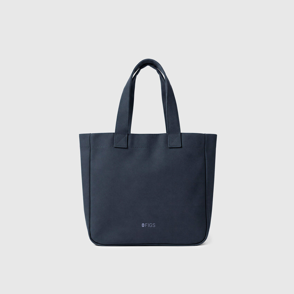 A Very Large Needle Mini Canvas Tote - Dark Harbor