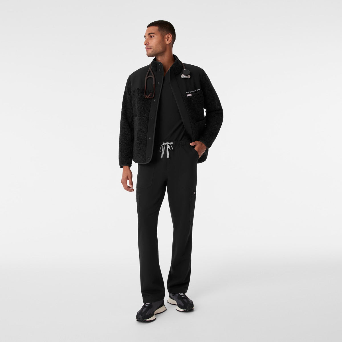 Bouclé Jacket - Black